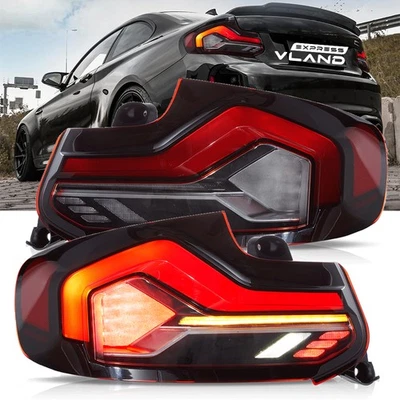 FULL LED Red Tail Lights For 2014–2020 BMW 2 Series M2 F22 F23 F87 Rear Lamps *2 - Image 1 of 4
