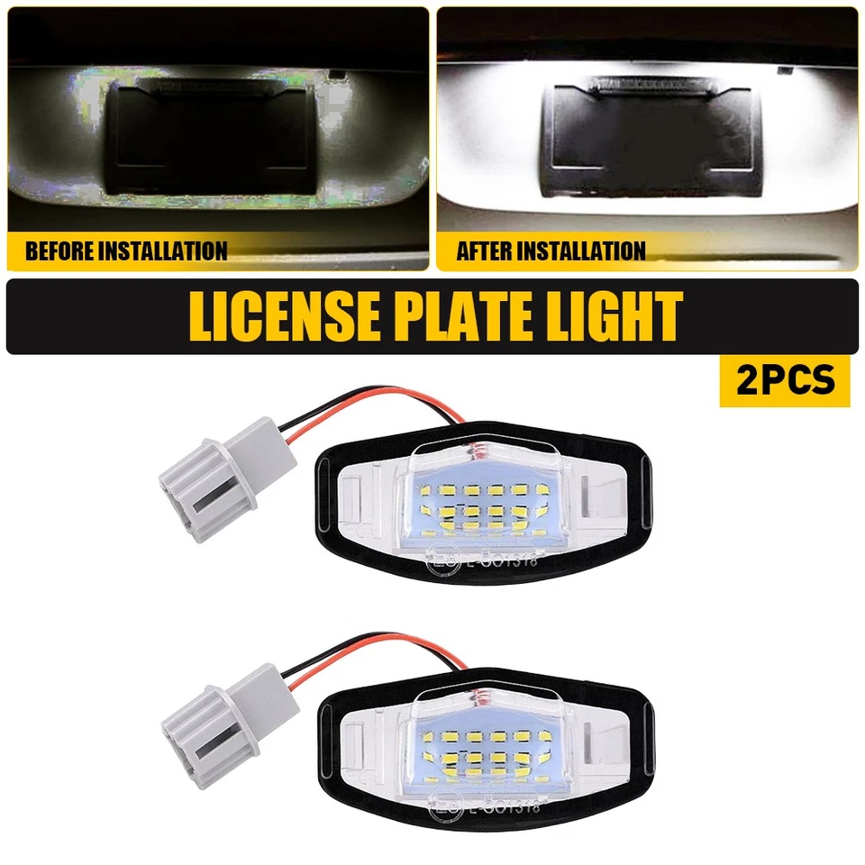 Kit completo de luces LED blancas para matrícula para Acura 1999-2007 RL Acura 2004-2008 TL Foto 1 de 4