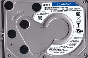 WD30NMZW-59GX6S1 s/n: WX21D7 SEP/ 2017 3TB USB 3.0 2.5 WESTERN DIGITAL BAD SECT - Afbeelding 1 van 5