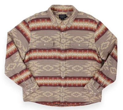 Pendleton Lightweight Doublesoft Beach Shack Shirt Long Sleeve Men's XL Aztec - Image 1 of 4