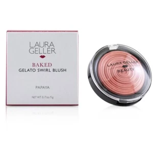 LAURA GELLER BAKED GELATO SWIRL BLUSH COMPACT PAPAYA  New In Box 0.17 OZ - Picture 1 of 1
