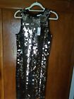 Next black/gold sequined dress new with label size 14