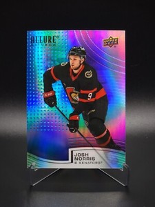 Josh Norris 2021-22 Upper Deck Allure #R-64 Blue/Purple Rainbow #175/199 Ottawa