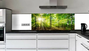 Küchenrückwand Fliesenspiegel Glas Sicherheitsglas Laminat Küche Spritzschutz - Bild 1 von 2