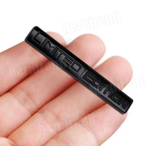3D Limited Edition Logo Trunk Emblem Badge Sticker Decal Car Accessories Black - Picture 1 of 6