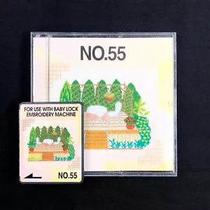 Carta Disegni Ricamo Giardino #55 per Deco Brother Baby Lock Bianco Semplicità - Foto 1 di 6