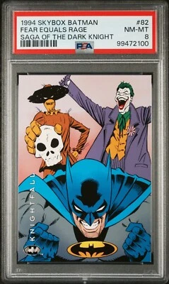 1994 SkyBox Batman Saga of the Dark Knight #82 Fear Equals Rage PSA 8 - Image 1 of 2