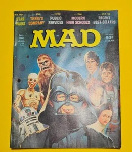 MAD Magazine 1978 Star Wars Parody Issue 196 Vintage Satire Humor Comic Magazine - Picture 1 of 11