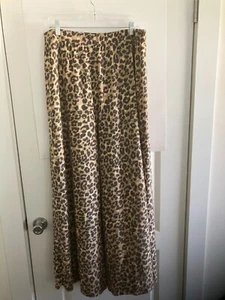 Womens Elastic Waist Wide Flared Leg Trouser Pant New Size 1X, Comfy, Oversized - Picture 1 of 5