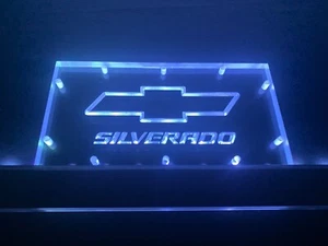 Chevy Silverado Logo: 10” X 5” Plexiglass Viewing Window (3/4") For Sub Box Amp - Picture 1 of 22