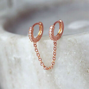Fashion 925 Silver,Gold,Rose Gold Stud Earrings for Women Jewelry