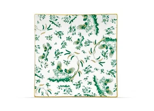 Richard Ginori - Large Square Plate 30Cm Gold Shower Jade Ginori 1735 - Picture 1 of 6