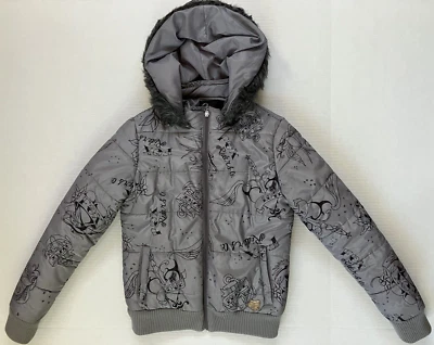 Fox Racing Jacket Motorcycle Puffer Hooded Fur Lined Full Zip Womans Size S - Image 1 of 4