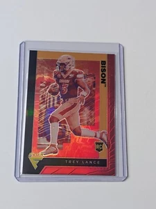 Panini Chronicles DP 2021 Trey Lance Cowboys Rookie RC Flux Red Prizm NFL /149 - Picture 1 of 2