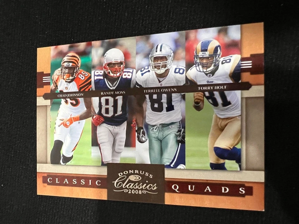 RANDY MOSS Johnson Owens Holt 2008 Donruss Classics Classic Quads #CQ3 #d /1000 - Image 1 of 1