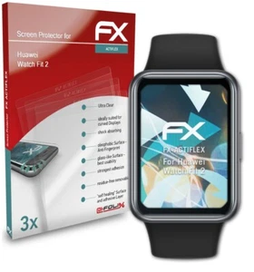 atFoliX 3x Protective Film for Huawei Watch Fit 2 clear&flexible - Picture 1 of 8