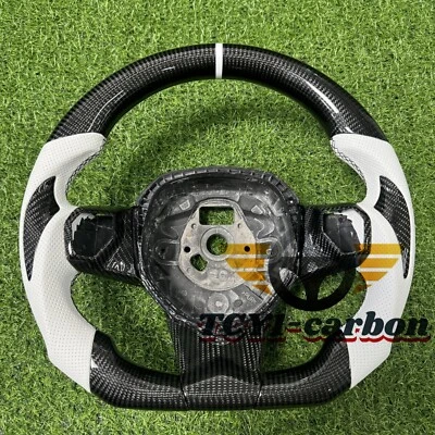 Volante deportivo de fibra de carbono real apto para Lamborghini Aventador 2012-2022 Foto 1 de 4