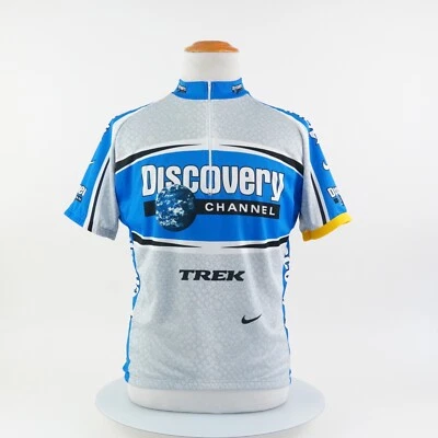 Nike Dri-Fit Trek Discovery Channel Mens Xl Cycling Jersey Made in Italy - Image 1 of 4