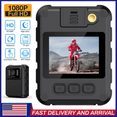 4K 1080P Audio Video DVR IR Night Cam WIFI HD Camcorder Mini Police Body Camera.