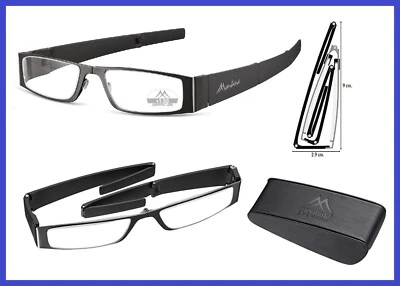 Occhiali da lettura uomo donna pieghevoli metallo Montana per vista 1 1.5 2 2.5 - Immagine 1 di 4