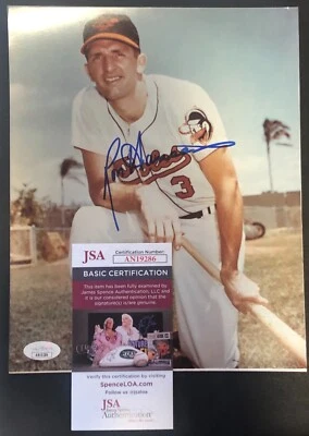 Ron Hansen Baltimore Orioles Autograph Signature 8"x10" Photo JSA Certified COA - Image 1 of 4