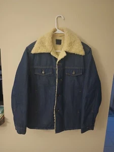 Chaqueta de Camionero Forrada Sherpa Denim Sears Roebucks De Colección Años 70 Para Hombre Talla 42 R EE. UU. - Imagen 1 de 19