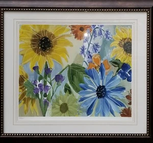 Sunflowers by Gayle Kabaker Numbered & Signed Framed 34" x 29" - Picture 1 of 8