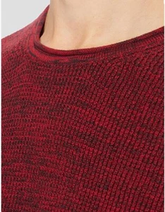 Camel Active sweater *size L* men's MEASURED red crew round neck jumper pullover - Picture 1 of 8