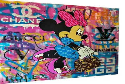 Leinwand Pop Art Minnie Maus Bilder Wandbilder - Hochwertiger Kunstdruck - Bild 1 von 4