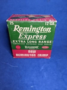 Vintage Shotgun Shell Box Remington Express extra long range 12 Gauge Empty - Picture 1 of 6