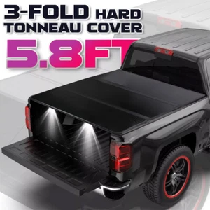 5.8FT Hard Tonneau Cover for 2019-2025 Chevy Silverado GMC Sierra 1500 Truck Bed - Picture 1 of 9