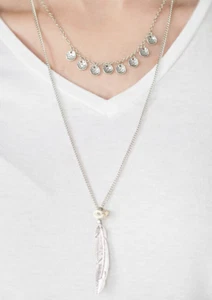 Paparazzi Necklace - Mojave Musical - White - Picture 1 of 7