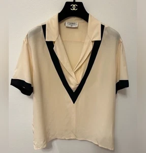 Vintage Chanel Blouse FR 38 - Picture 1 of 5