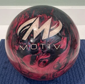 Motiv Ascent Crimson and Black Bowling Ball 14lbs. USA Fast Shipping - Picture 1 of 6