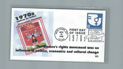 1999 First day Cover #3189j Woman's rights  1970s WII Cachet - Image 1 of 2