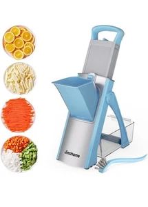 Verstellbarer Gemüse Lebensmittel Zerkleinerer Kartoffel Pommes Schneider Mandoline Schneider Plus Neu - Bild 1 von 10