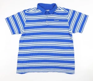 Craghoppers Men's Blue Striped Polo Shirt 2XL - Picture 1 of 12