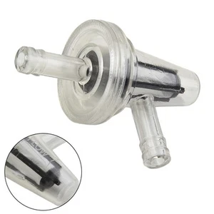 1*Universal Motorcycle Right Angle (90°) Fuel Filter Fits 5/16 8mm Hose Lines - Picture 1 of 21