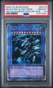 🔥PSA 10🔥 BLUE-EYES ULTMT DRGN (Quarter Century Secret Rare) Ra03-en178 - Picture 1 of 1