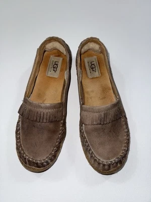UGG Women’s Casual Leather Moccasins Loafers Sheepskin Lined Size 6.5 Eur 37.5 - Image 1 of 4
