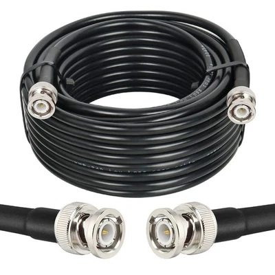 BNC Cable 35ft,Low Loss KMR240 BNC Male to Male Coax Cable 50 Ohm for Antenna... - Image 1 of 4