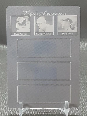 CLAYTON KERSHAW DAVID PRICE 2008 JUST MINORS BLACK PRINTING PLATE #1/1 QQ - Image 1 of 2