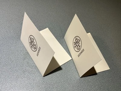 Lot Of 2 Vintage Hermes gift card receipt holder FREE SH - Image 1 of 4