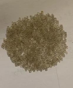 Konvolut kleiner Rocailles klar weiß - Bild 1 von 1