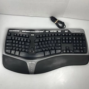 Microsoft Natural Ergonomic Wired Keyboard 4000 v1.0 KU-0462 Home Office - Picture 1 of 7