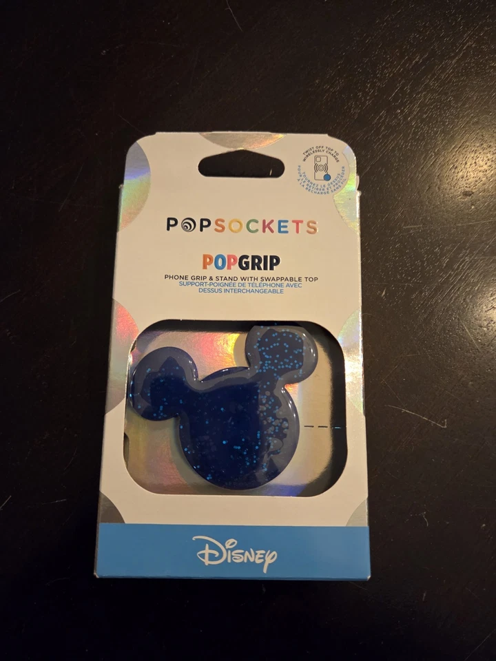 ¡Nuevo! Empuñadura y soporte para teléfono PopSockets PopGrip - azul brillante Mickey Mouse Foto 1 de 3