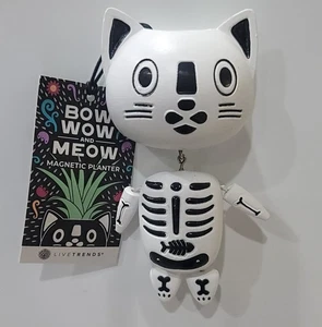 Rare Trader Joe’s Bow Wow and Meow Cat Refrigerator Magnet Air Plant Holder - Picture 1 of 4