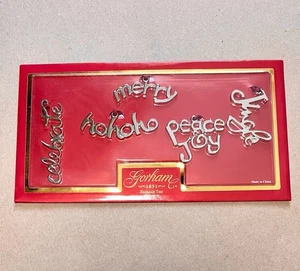 Gorham Paket Geschenk Krawatten 5er Set Silber Metall Weihnachten Jingle Merry Peace Joy - Bild 1 von 3