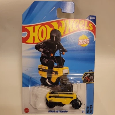 Hot Wheels 2025 HONDA MOTOCOMPO, Yellow, A-Case #181 - Image 1 of 4