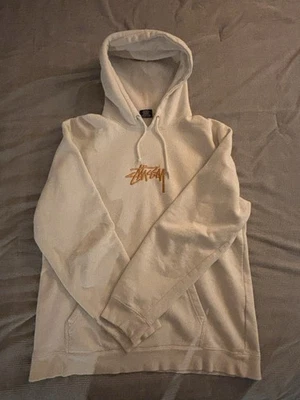 Sudadera Stussy Para Hombre XL Blanca Bordada App Logo Sudadera con Capucha Foto 1 de 4
